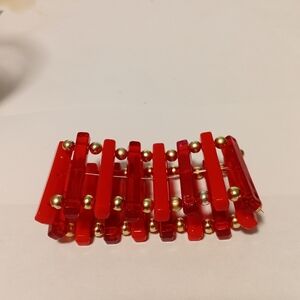 Red Vintage Bracelet Stretch One Size Fits All